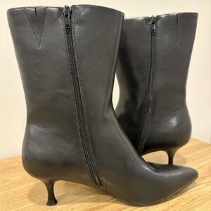 Rachel Zoe Sleek Black Heeled Boots